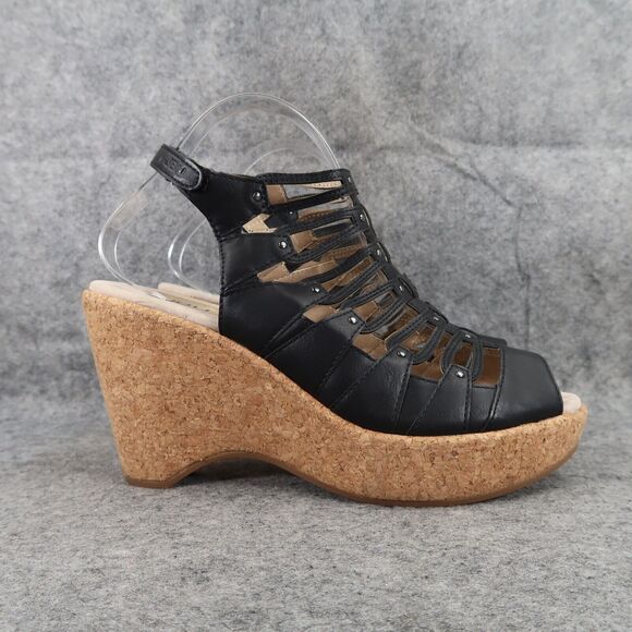 Jambu Shoes Womens 9 Sandals Wedge Platform Fashion Caged Peep Toe Cushioned JBU - Picture 2 of 14